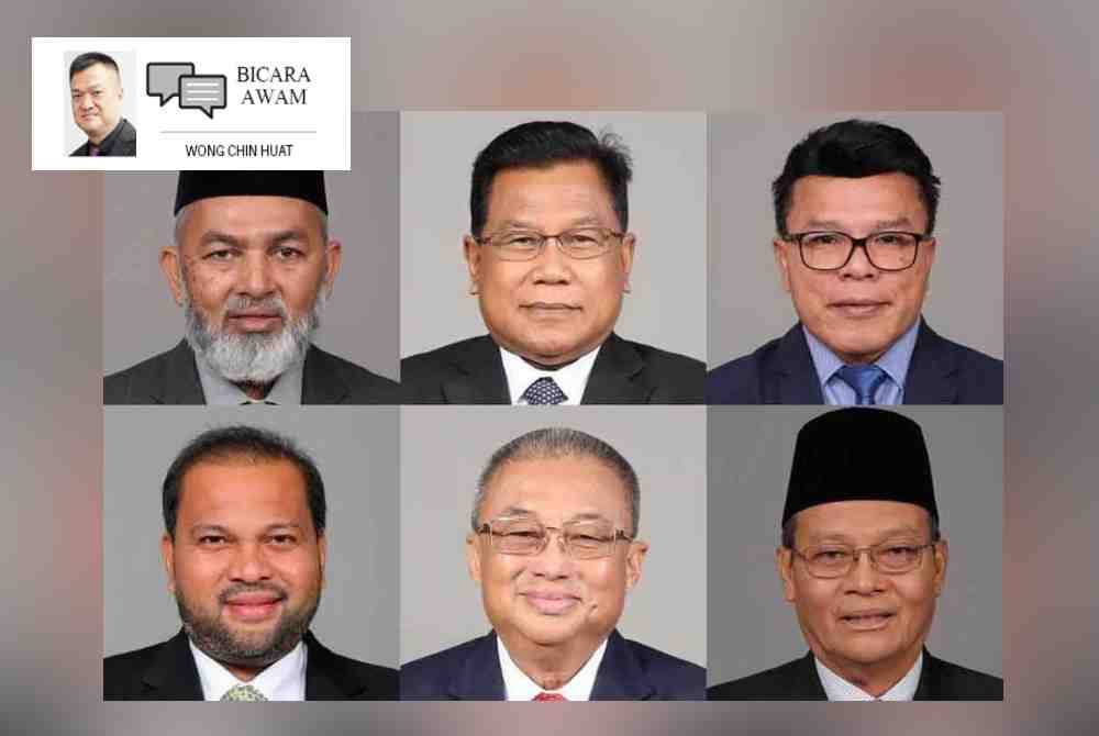 Dari kiri atas: Syed Abu Hussin Hafiz, Zahari, Mohd Azizi. Dari kiri bawah: Iskandar Dzulkarnain, Suhaili, Zulkafperi