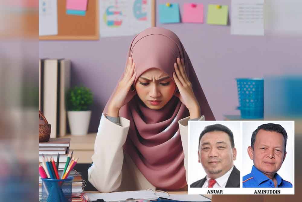 Guru yang menghadapi bebanan kerja terlampau cenderung memilih untuk bersara awal. Gambar hiasan 