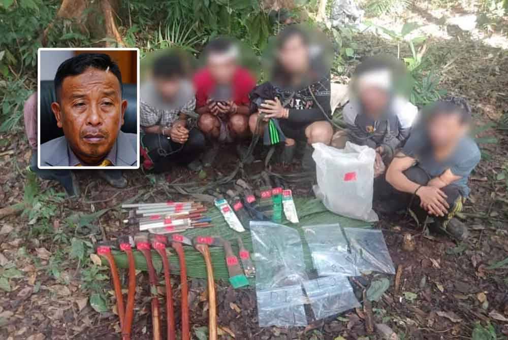 Antara warga asing yang pernah ditahan Perhilitan menerusi pelbagai operasi jenayah pemburuan haram di dalam negara. Foto: Perhilitan (Gambar kecil: Abdul Kadir)