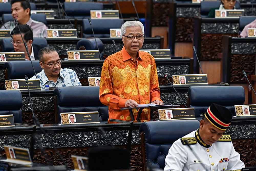 Ismail Sabri ketika membahaskan Usul Menjunjung KasihTitah Diraja di Dewan Rakyat pada Khamis