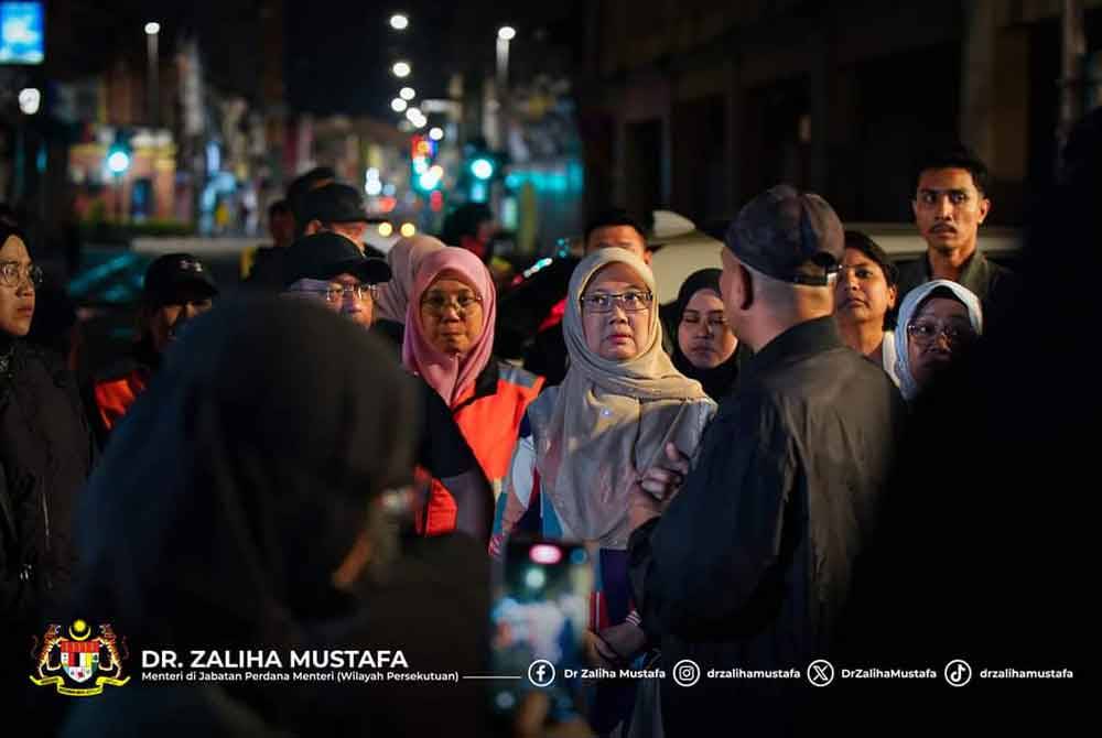 Zaliha turut serta operasi selamatkan gelandangan ibu kota pada awal pagi Sabtu.