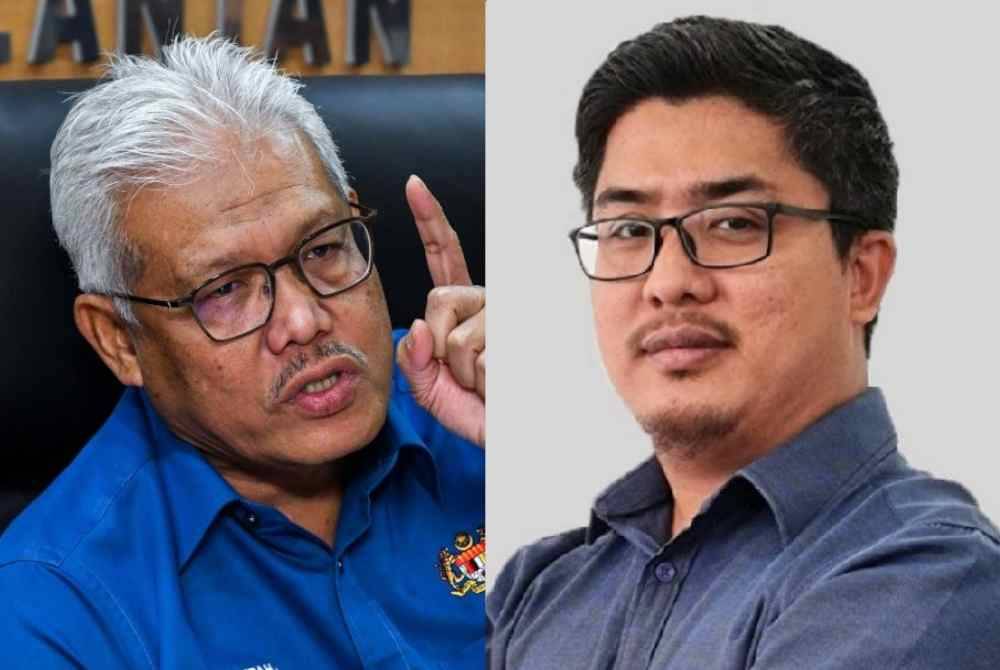 Fathul Huzir (kanan) mendedahkan Hamzah (kiri) merupakan individu penting yang berjaya memujuknya untuk tidak meletakkan jawatan sebagai Ahli Parlimen pada tahun lalu.