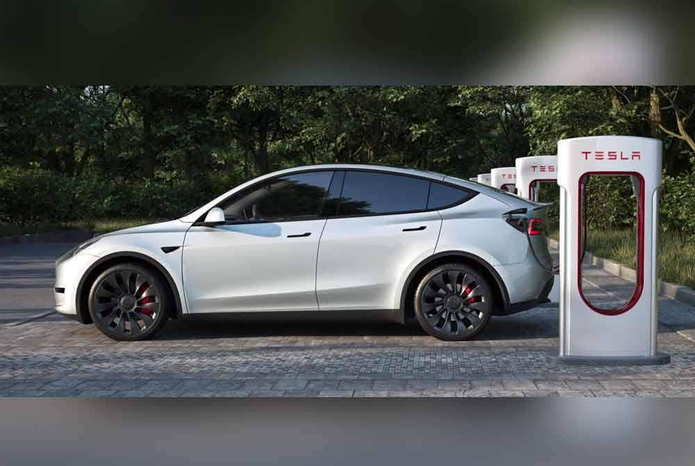 Tesla telah mulakan penghantaran Model Y, kenderaan SUV di Malaysia. Foto www.tesla.com