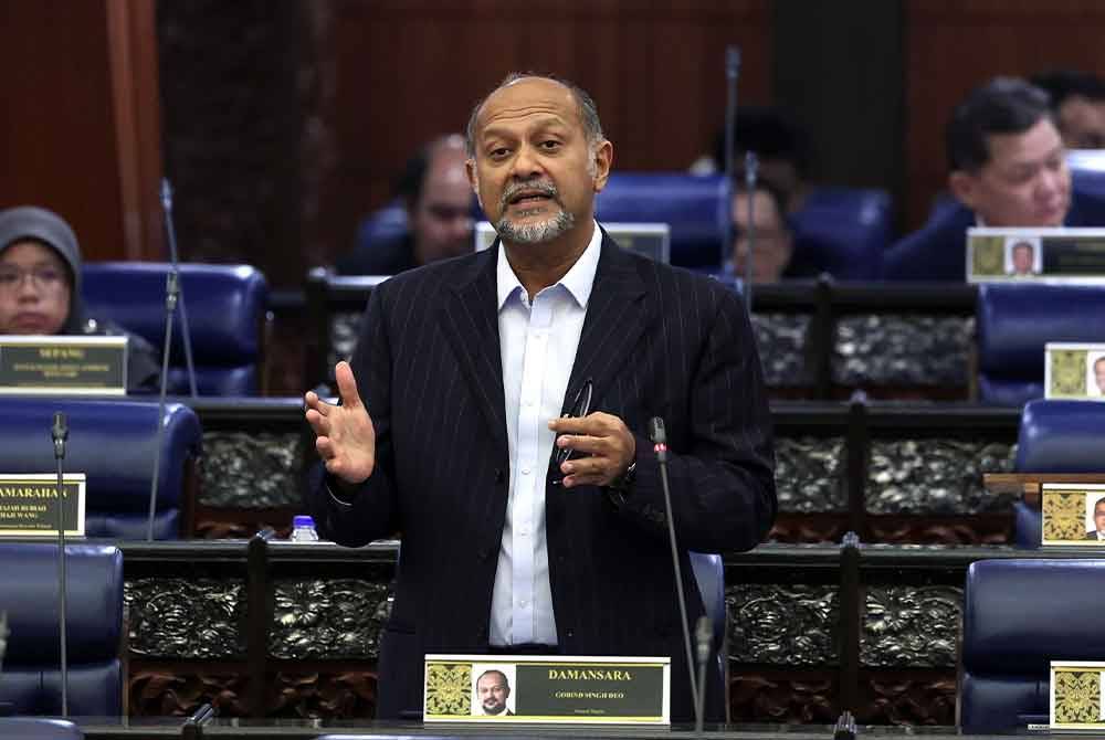 Gobind ketika sesi Waktu Pertanyaan-Pertanyaan Menteri pada Persidangan Dewan Rakyat di Bangunan Parlimen. Foto Bernama