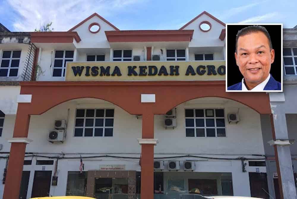 Wisma Kedah Agro yang terletak di Jalan Tunku Abdul Halim, Alor Setar, Gambar kecil: Zafir Annuar Ghazali