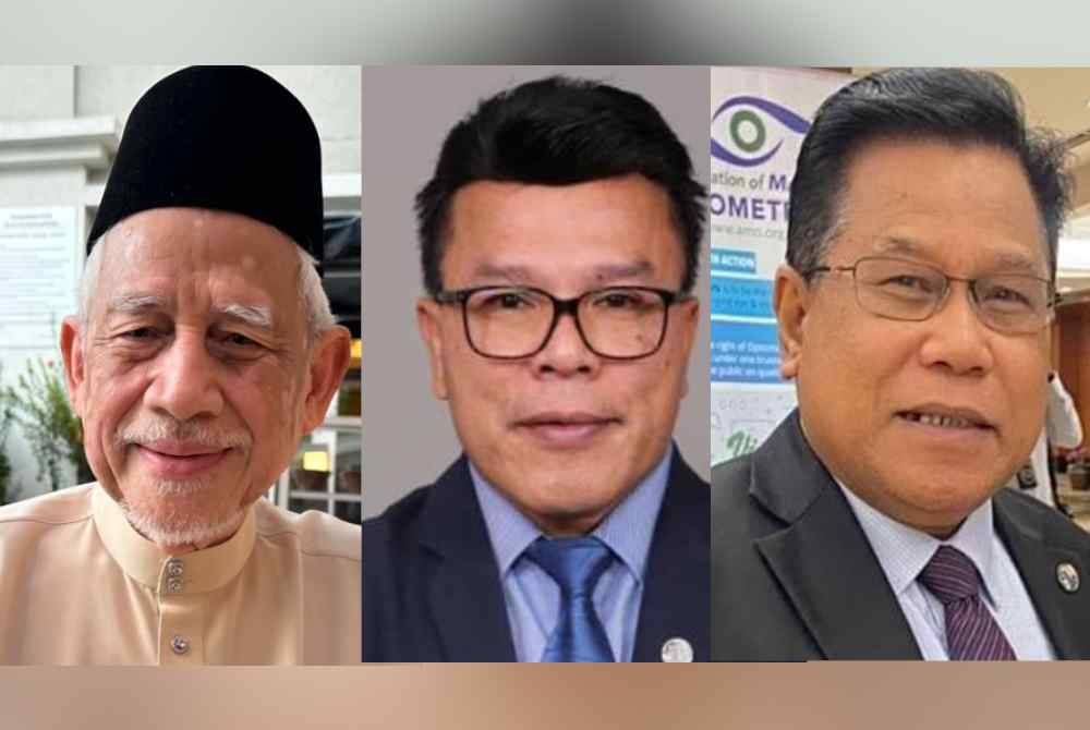 Gambar dari kiri: Kamaruddin, Mohd Azizi, Zahari