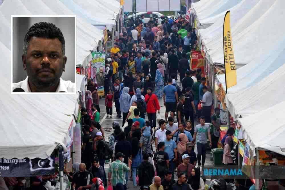 Setiap penganjur bazar Ramadan perlu mengambil tanggungjawab dengan melakukan pemantauan agar tidak membiarkan warga asing menjalankan perniagaan di tapak bazar mereka. - Gambar hiasan Bernama. Gamabr kecil: Arul Kumar