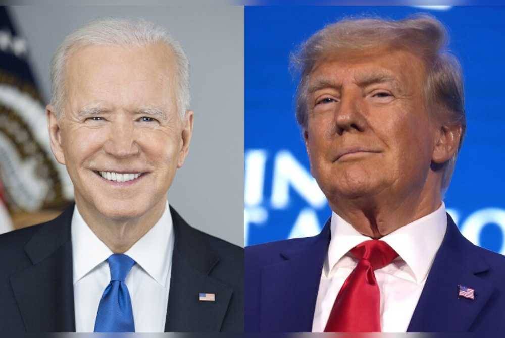 Joe Biden (kiri) dan Donald Trump memperoleh pencalonan mencukupi daripada parti masing-masing bagi merebut jawatan Presiden AS.