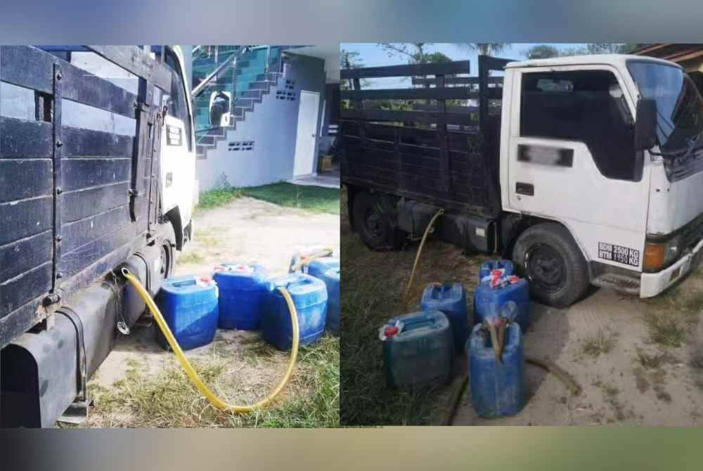 KPDN Kelantan menyerbu sebuah rumah di Kampung Ketil Pengkalan Kubor, Tumpat pada Ahad selepas dipercayai menjadi transit simpanan minyak diesel sebelum diseludup ke negara jiran.