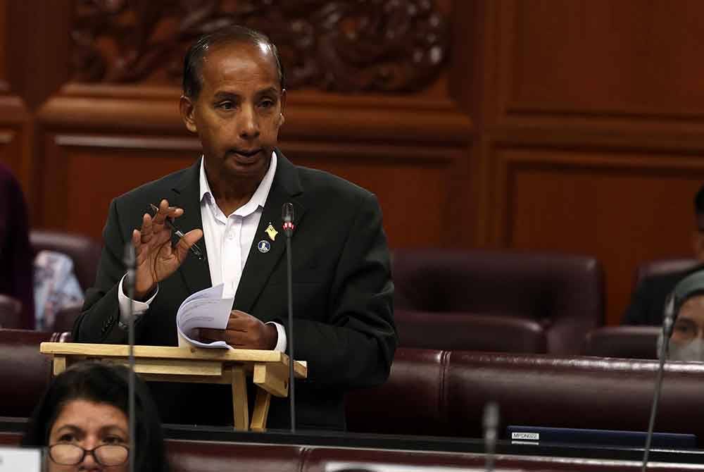 Kulasegaran ketika menghadiri Sidang Dewan Negara di Bangunan Parlimen pada Isnin. Foto Bernama