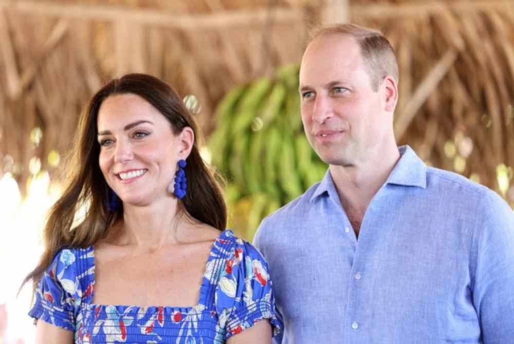 Putera William bersama Kate Middleton. - Agensi