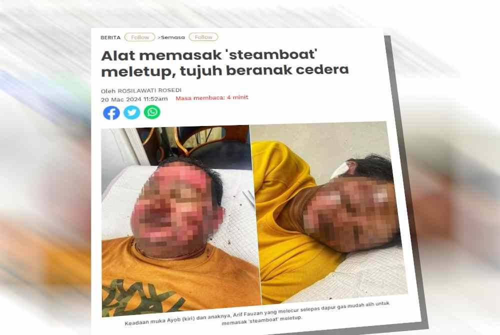 Laporan Sinar Harian pada Rabu.