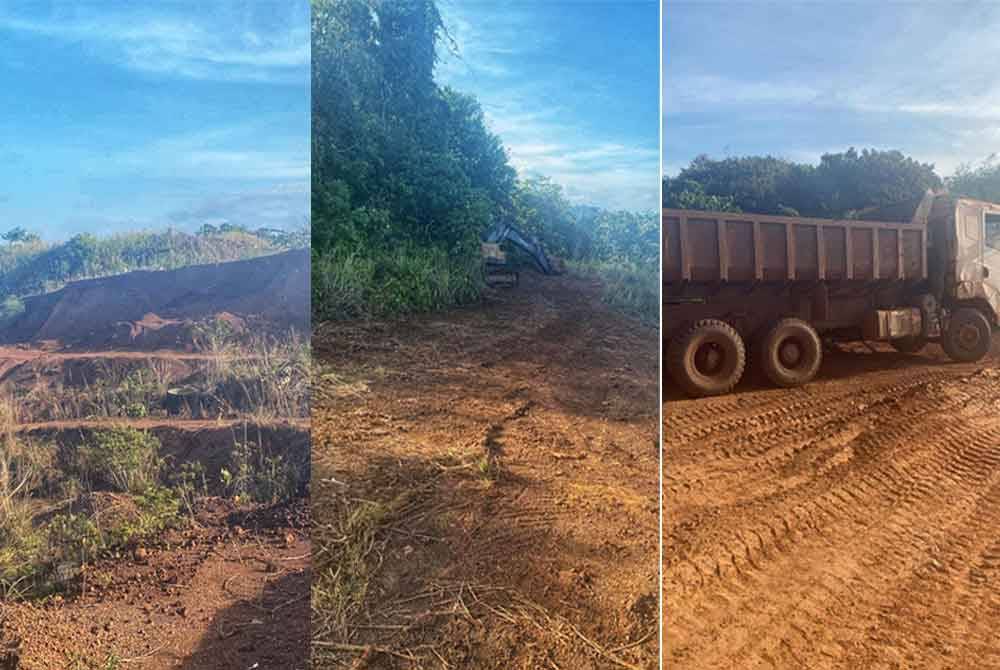 Gambar yang dikongsi oleh penduduk kepada Tuan Ibrahim.