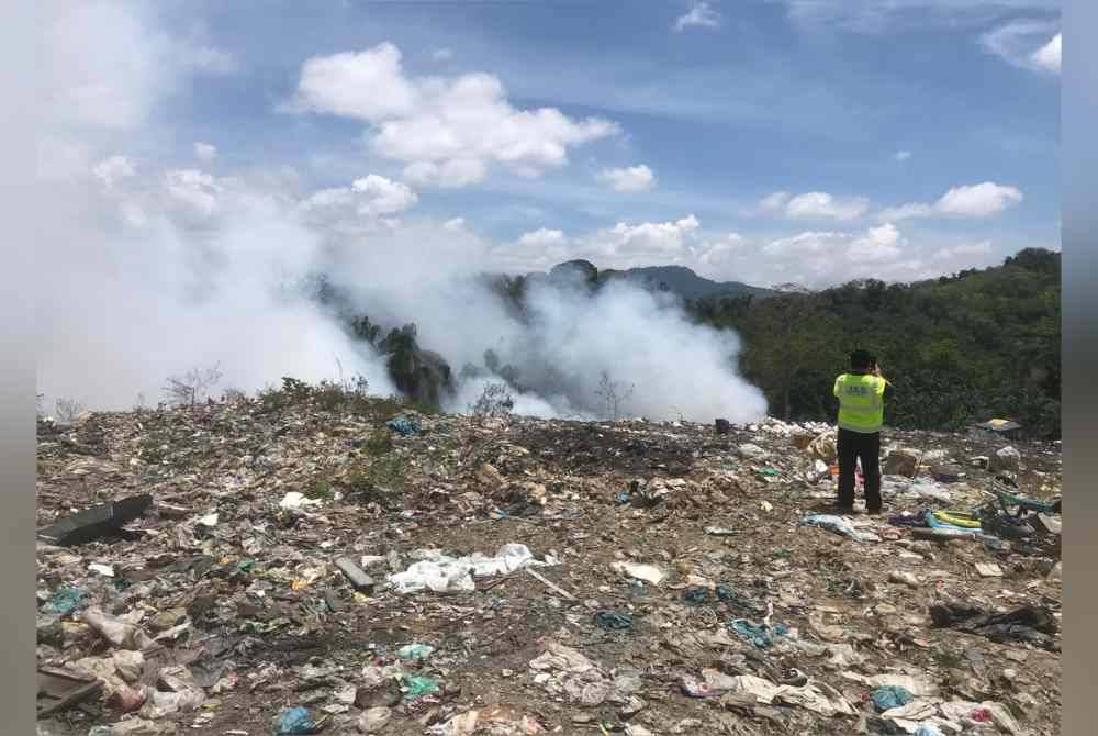 JAS mengesan pembakaran terbuka di satu lokasi di Kota Bharu. Foto JAS