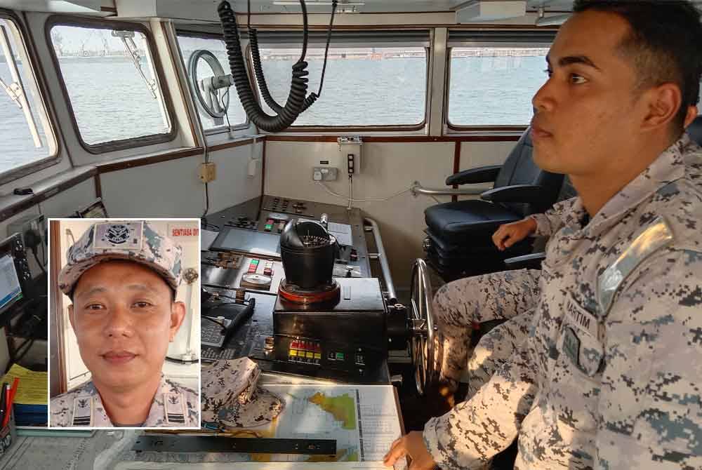 Pemantauan serta rondaan dijalankan sepanjang tempoh Op Khas Pagar Laut. Gambar kecil: Muhammad Rasul