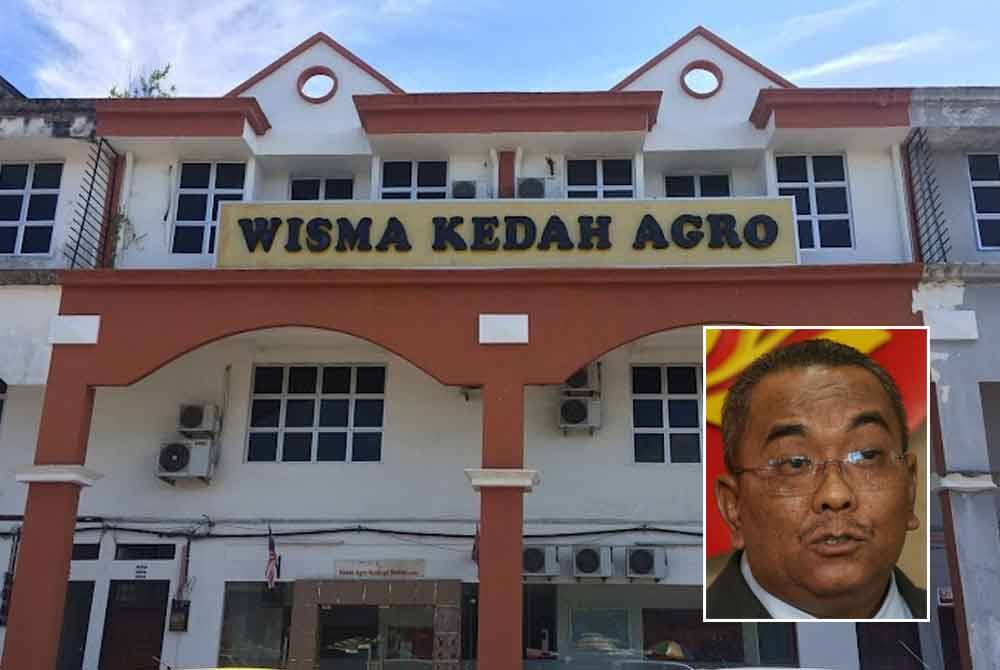 Wisma Kedah Agro yang terletak di Jalan Tunku Abdul Halim, Alor Setar. Gambar kecil: Muhammad Sanusi