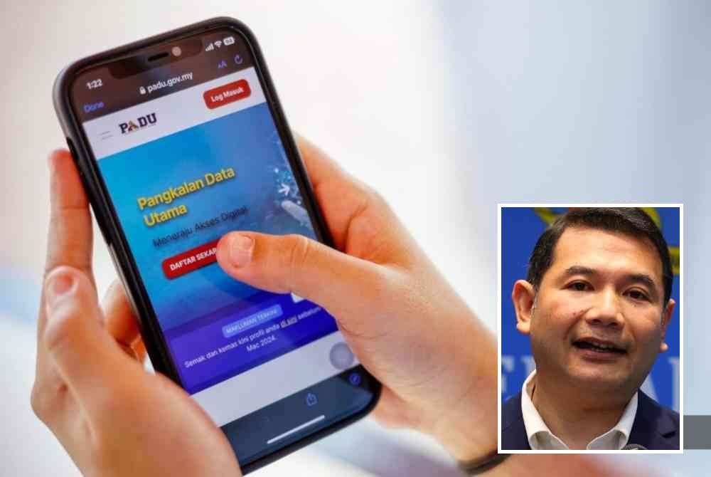 Sistem PADU patuhi ciri-ciri keselamatan dan tepati piawaian ditetapkan di peringkat antarabangsa. Gambar kecil: Rafizi