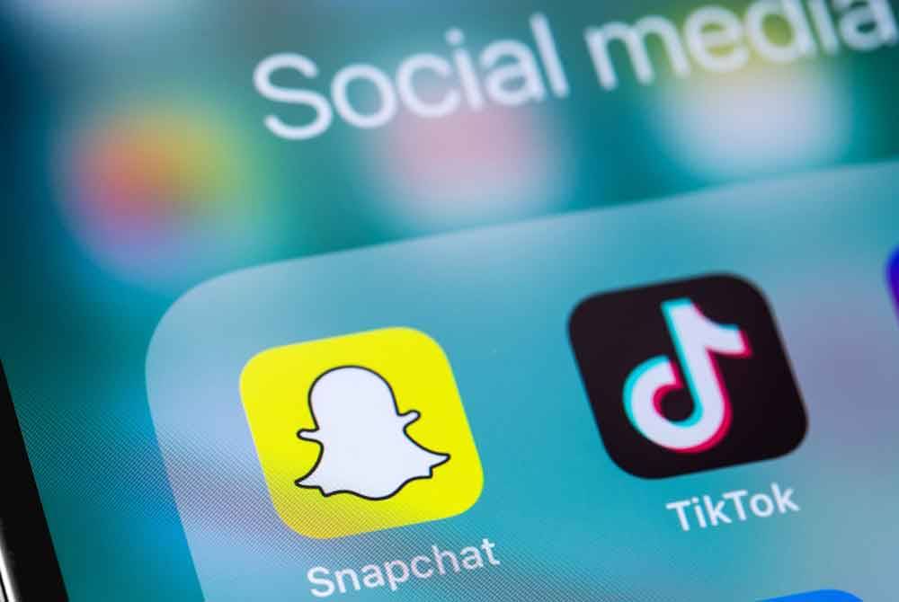 Platform media sosial TikTok dan SnapChat didakwa mengganggu proses pembelajaran. Foto Agensi