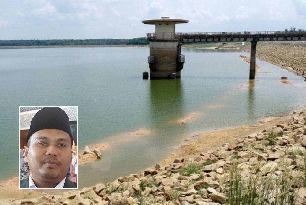 Paras air di Empangan Bekok, Machap dan Sembrong hanya mampu bertahan selama 55 hari sekiranya tiada hujan hingga 30 April ini. Foto kecil: Mohamad Fazli