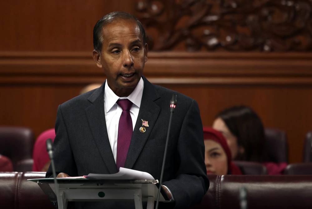 Kulasegaran ketika menghadiri Sidang Dewan Negara di Bangunan Parlimen, pada Selasa. Foto Bernama