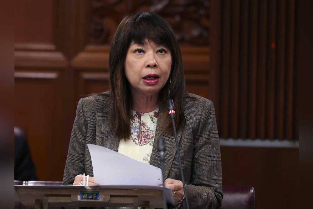 Hui Ying ketika Sidang Dewan Negara di Bangunan Parlimen pada Rabu. Foto Bernama