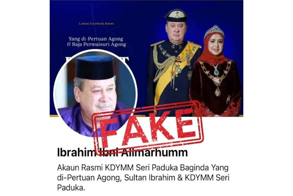 Foto Facebook Sultan Ibrahim Sultan Iskandar