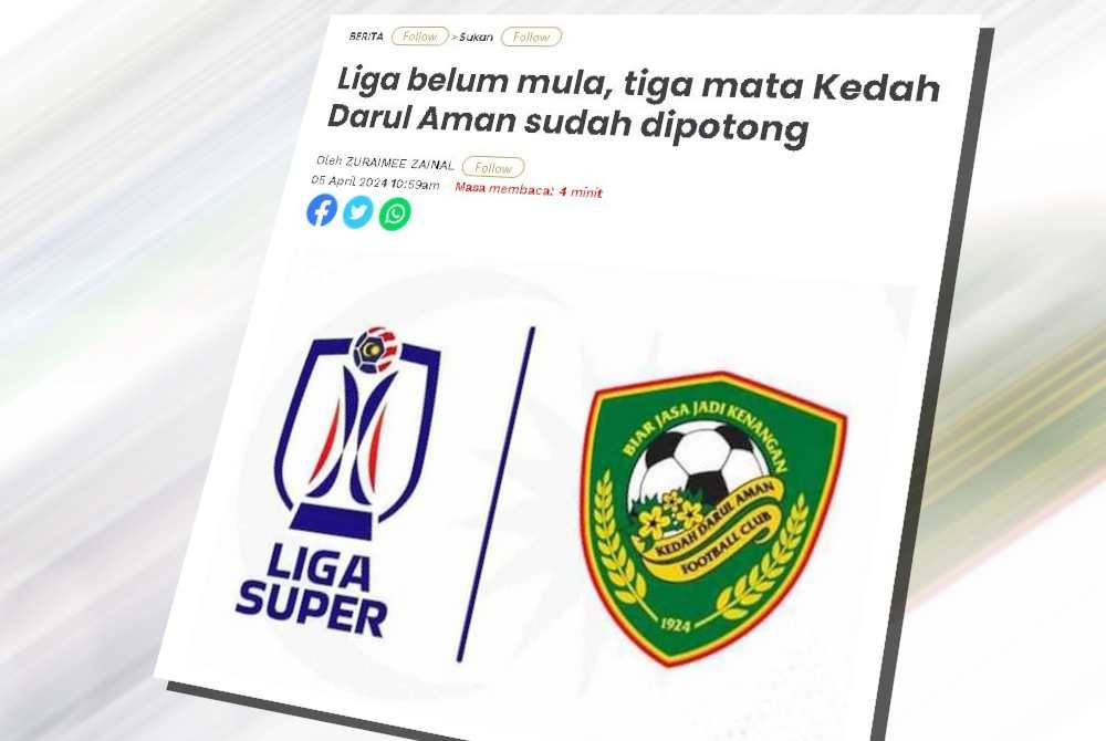 Laporan Sukan Sinar pada Khamis.