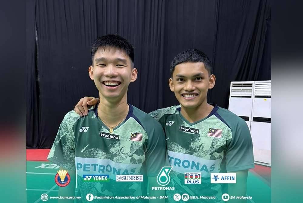 Muhammad Haikal (kanan) bersama Hon Jian. Foto BAM