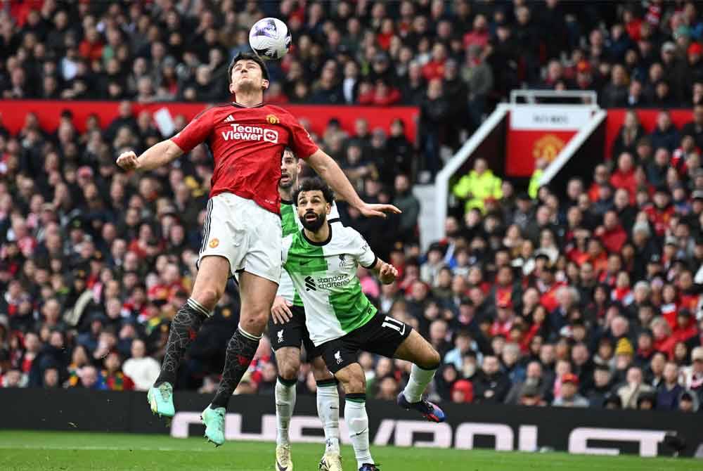 Maguire sandaran mengetuai bahagian pertahanan United yang kini dilanda krisis kecederaan. Foto AFP