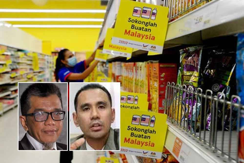 Kadar pembelian produk atau barangan jenama tempatan dalam negara menunjukkan peningkatan. Gambar kecil dari kiri: Shazali Abu Mansor, Mohamad Fazli