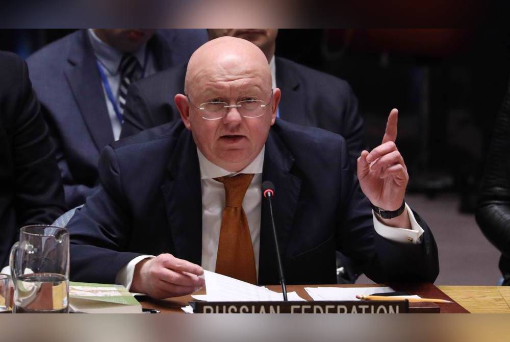 Nebenzya pernah melemparkan kritikan pedas terhadap UNSC kerana gagal mengambil sebarang tindakan terhadap Israel setelah ia membedil Kedutaan Iran di Damsyik pada awal bulan lalu. Foto Agensi