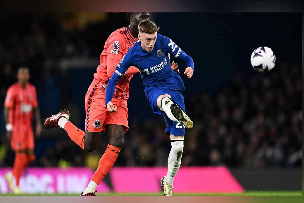 Palmer antara mesin gol Chelsea ketika membelasah Everton di London. Foto Agensi