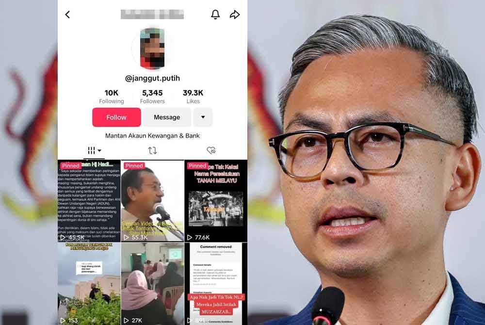 Maklumat akaun TikTok, individu yang memuat naik rakaman lama di laman sosial berkenaan. 