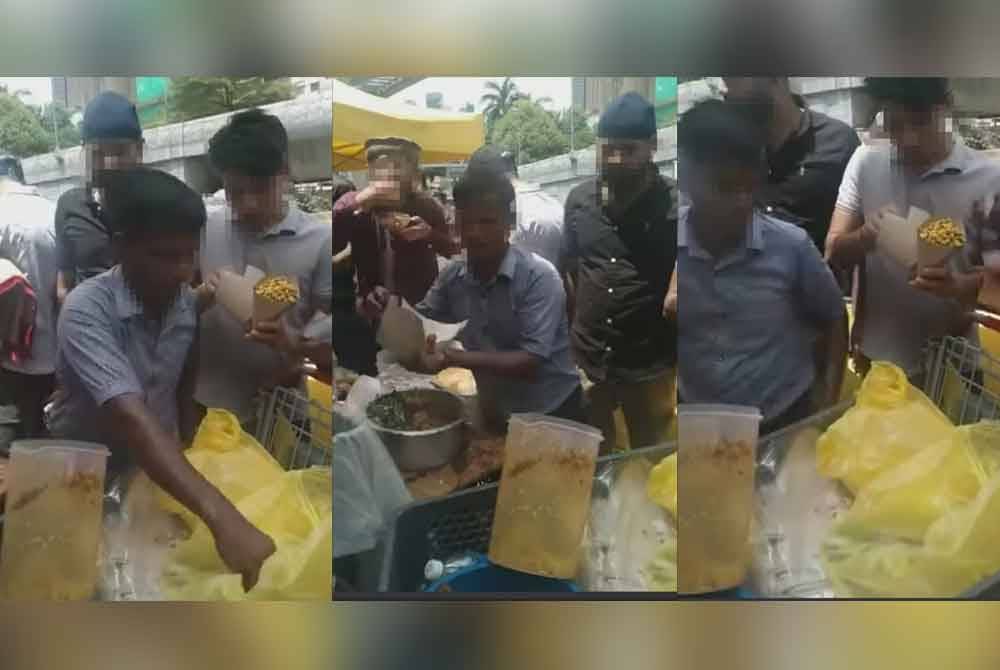 Jualan makanan ala street food India rancak dijalankan warga asing berhampiran Masjid Al-Bukhary, Jalan Hang Tuah pada setiap Jumaat.