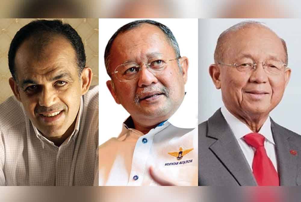 Gambar dari kiri: Syed Mokhtar Albukhary, Syed Azman, Azman Hashim