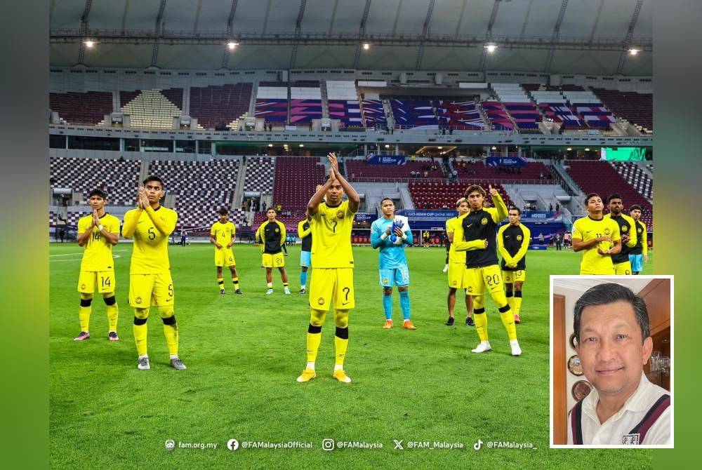 Skuad muda negara akan menentang Kuwait dalam aksi terakhir Kumpulan D Piala Asia B-23 di Doha pada Selasa. Foto FB FAM (Gambar kecil: Azlan)