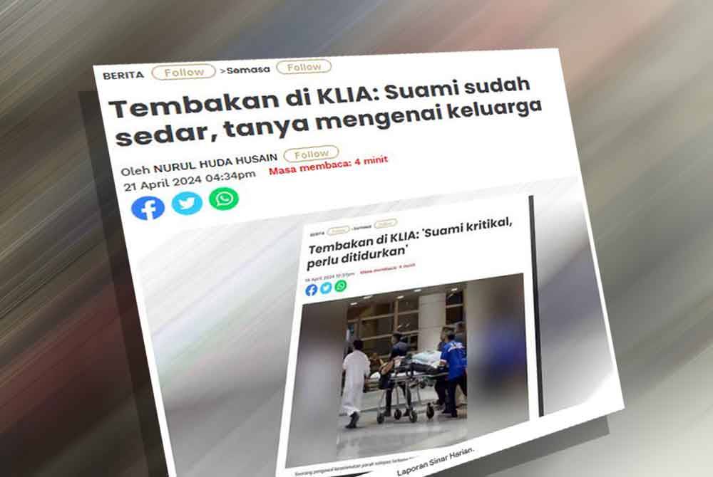 Laporan Sinar Harian pada Ahad.