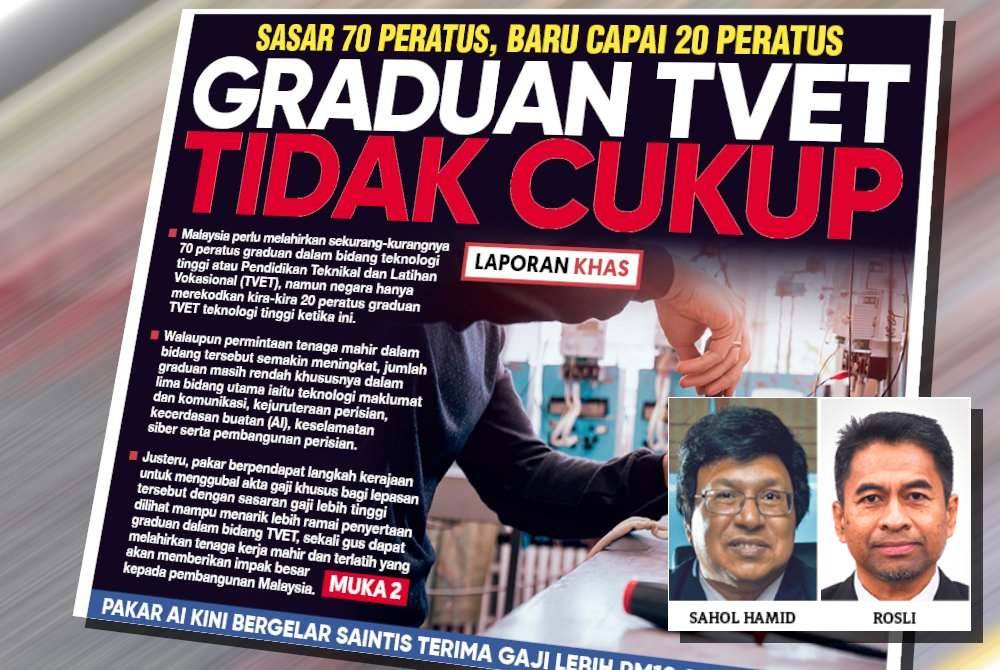 Laporan muka depan Sinar Harian pada Selasa.