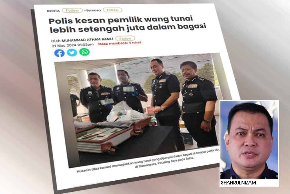 Laporan Sinar Harian pada 21 Mac lalu.