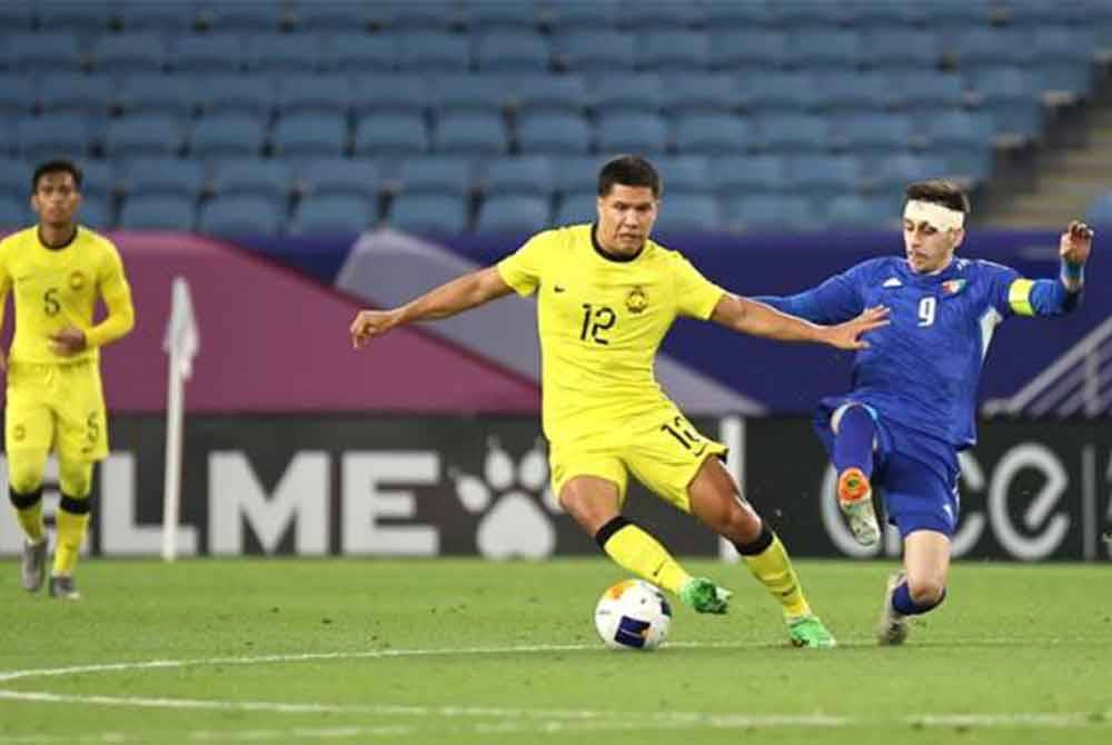 Skuad Bawah 23 Tahun kebangsaan menutup kempen Piala Asia B-23 2024 tanpa sebarang kemenangan selepas tewas 1-2 kepada Kuwait pada perlawanan terakhir Kumpulan D di Stadium Al Janoub di Al Wakrah, Qatar awal pagi ini. - Gambar Facebook FAM