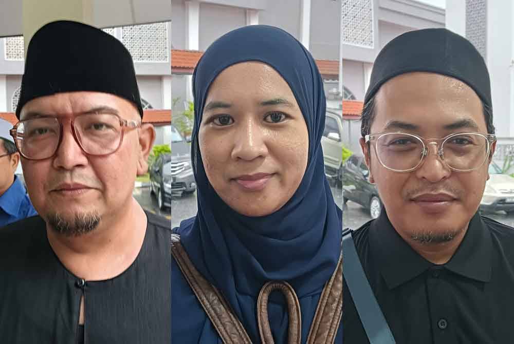 Dari kiri: Saiful Azmi Roslani, Siti Arba&#039;iyah, Saiful Azmi Sukiman