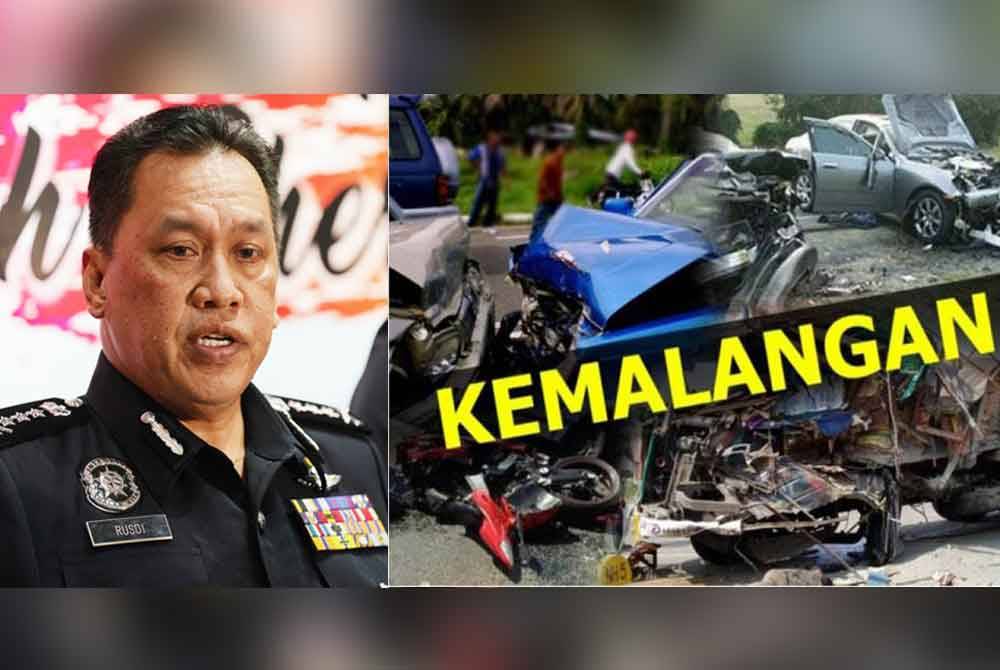 Kes kemalangan membabitkan warga polis tahun lalu meningkat sebanyak 14 peratus berbanding pada 2022. Gambar hiasan, Rusdi (kiri).