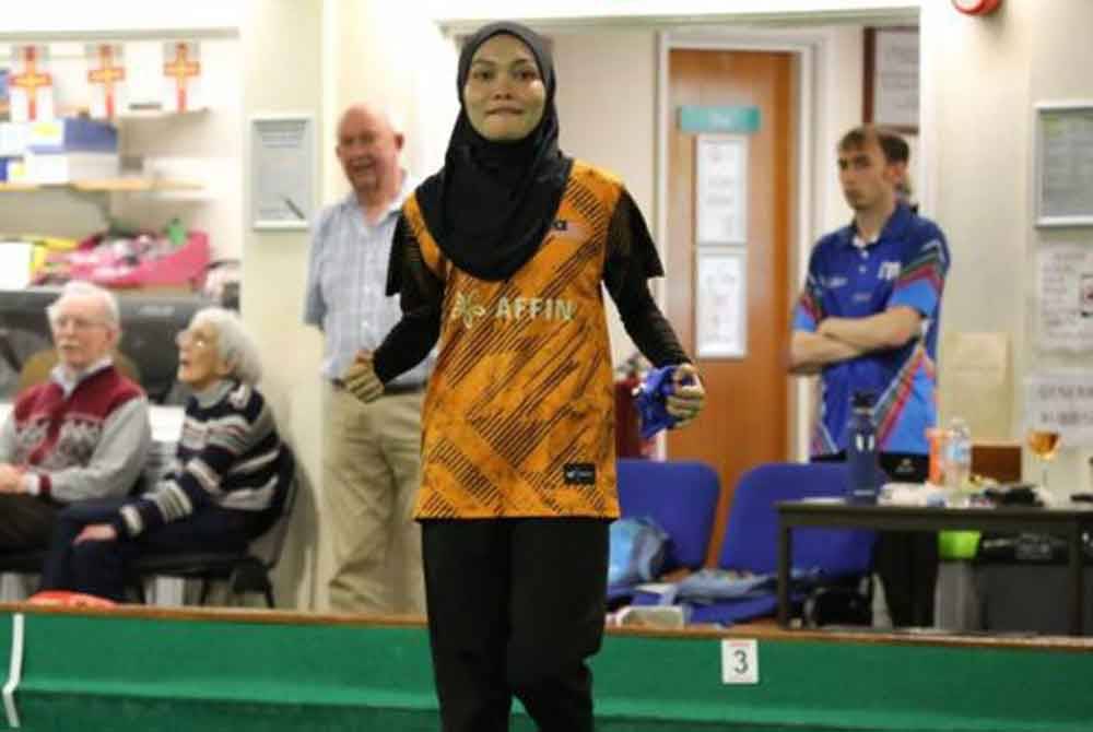 Nor Farah Ain Abdullah muncul sebagai juara dalam Kejohanan Dunia Dalam Dewan 2024 di Guernsey selepas menewaskan wakil dari Malta, Connie Rixon.Foto Astro Arena