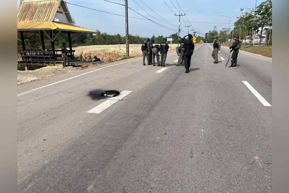 Pihak berkuasa di Thailand sedang mengesan individu atau suspek yang terlibat dalam insiden tersebut.