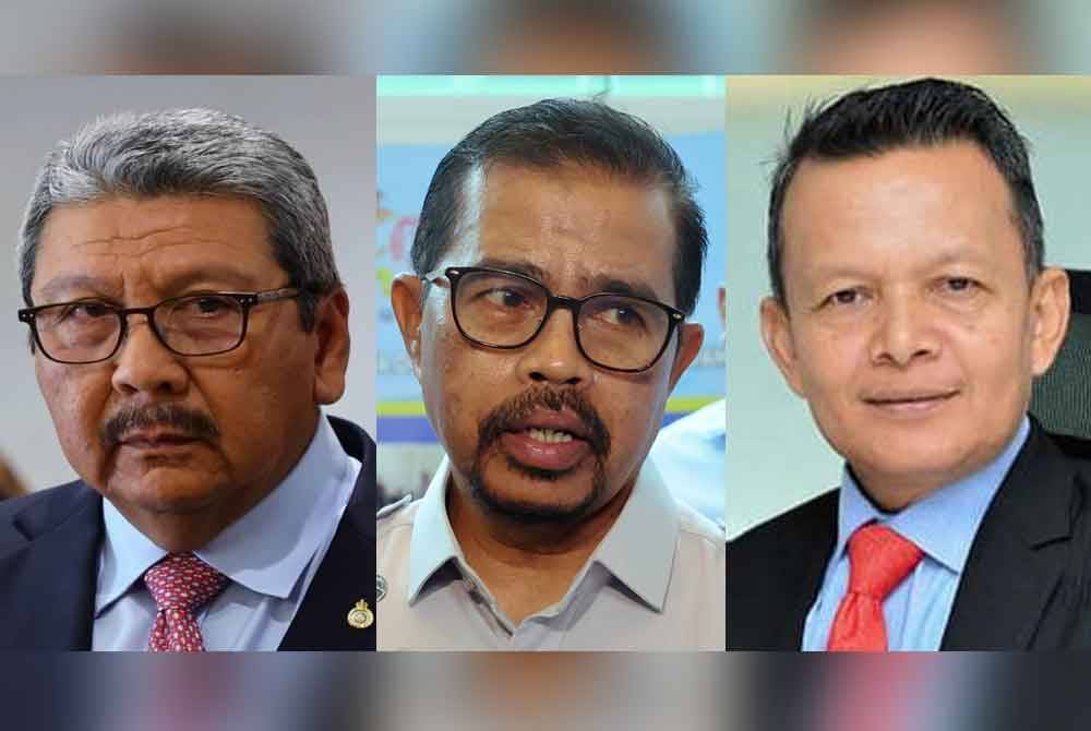 Gambar dari kiri: Wan Ahmad Dahlan, Adnan Mat, Aminuddin Awang