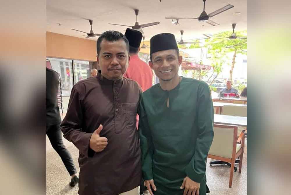 Faizal (kiri) bersama Faisal selepas Majlis Pelancaran Piala Sultan Selangor 2024 di Shah Alam, pada 5 April lalu.