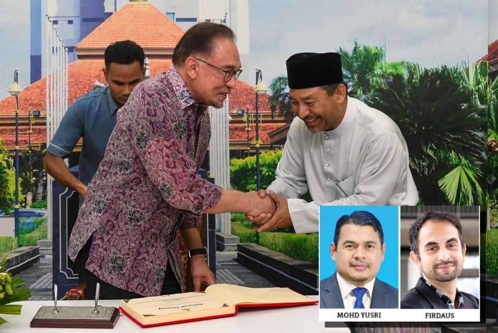 Anwar ketika bertemu Mohd Nassuruddin dan berbincang perkara berkaitan kepentingan negeri Kelantan.