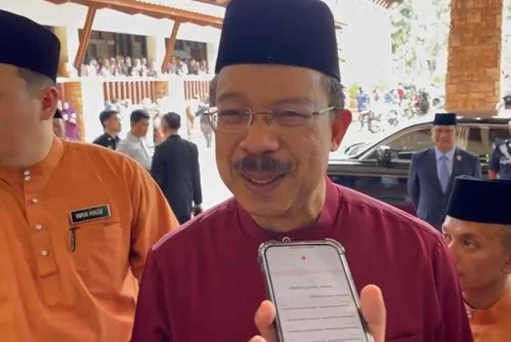 Mohd Zuki ketika ditemui semasa menghadiri Majlis Santapan Rumah Terbuka Madani Aidilfitri, pada Rabu.