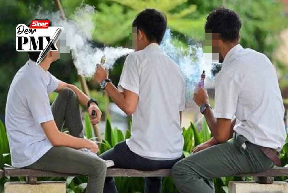 Pemandangan pelajar sekolah berkumpul di restoran mamak, tembok tepi jalan atau di dobi layan diri dengan vape dan rokok masing-masing berasap kini membimbangkan.Gambar hiasan