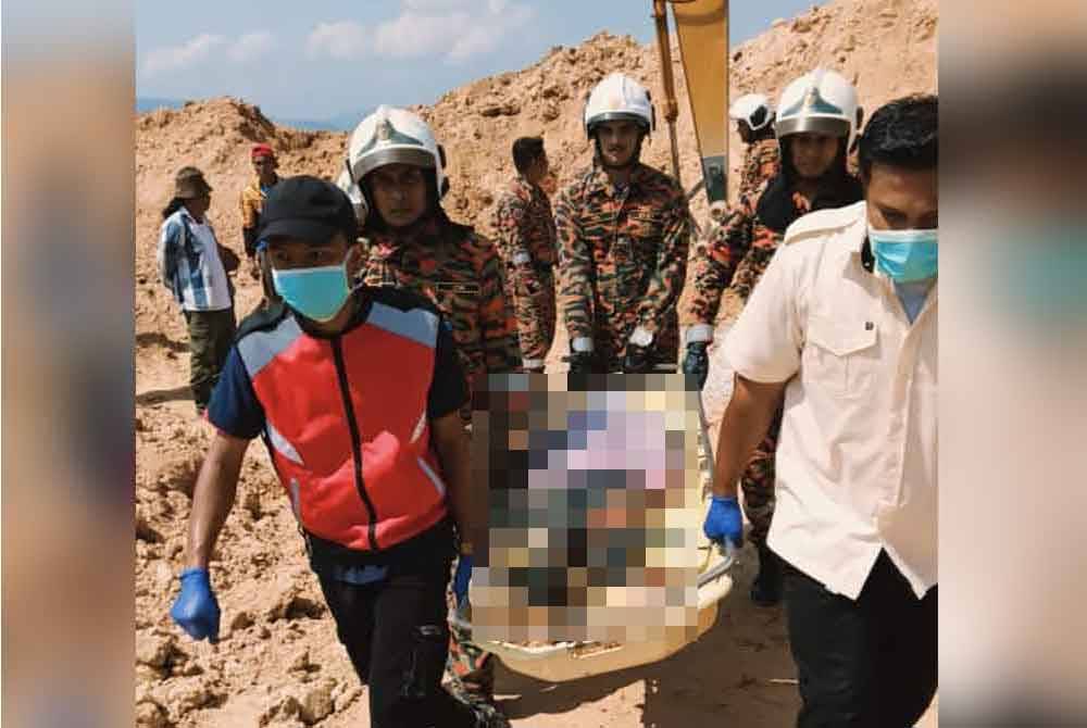 Mangsa yang berjaya dikeluarkan didapati meninggal dunia di lokasi kejadian pada Khamis.